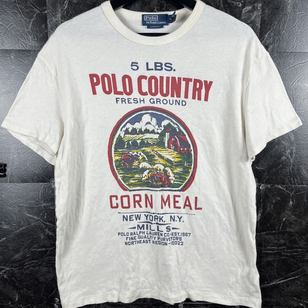 Polo Ralph Lauren Men's Country Vtg Corn Meal Shirt Medium
